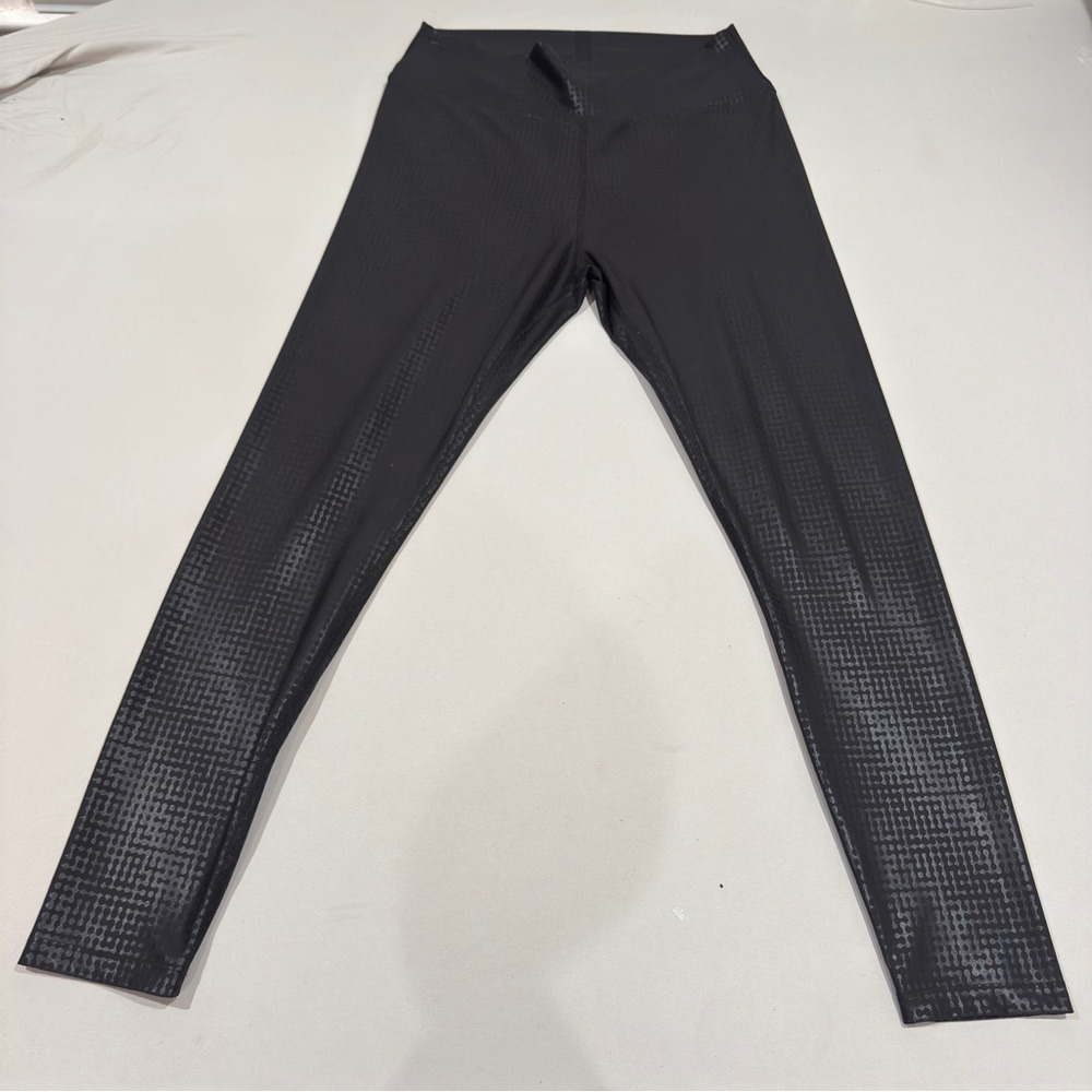 Peloton Black Patterned Leggings Yoga Pants Athletic Tights Activewear Women XXL